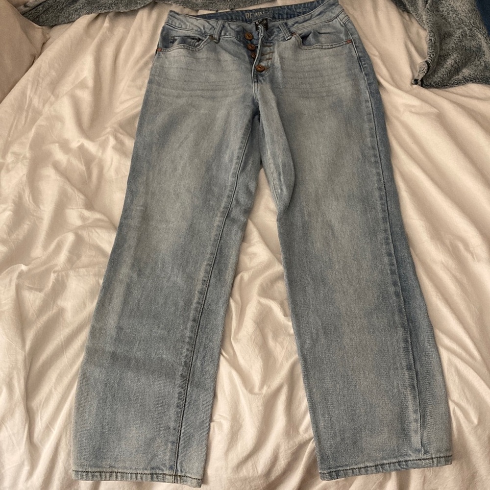 Rewash Light Blue Straight Leg Jeans